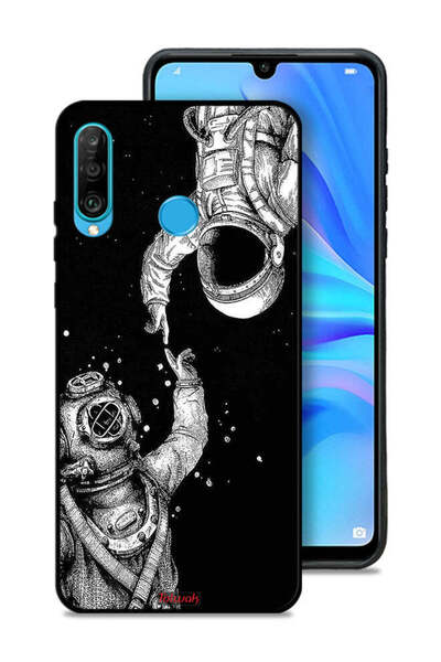 Tolwak غطاء حماية لهاتف هواوي P30 لايت بتصميم رواد فضاء