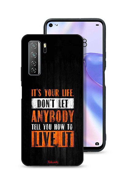 Tolwak غطاء حماية لهاتف هواوي P40 لايت 5G "Its Your Life"