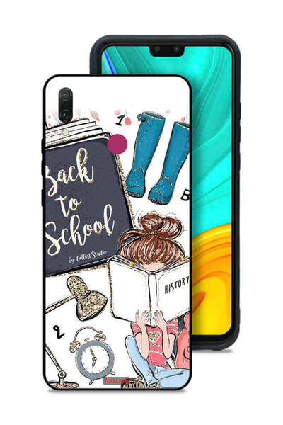 Tolwak غطاء حماية لهاتف Huawei Y9 (2019) - فتاة مدرسية تقرأ التاريخ