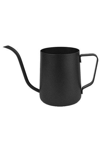COOYA Long Narrow Spout Coffee And Tea Pot, Stainless Steel Vacuum Insulation Tumbler 500ml (Black)