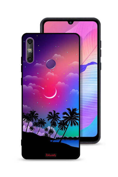 Tolwak غطاء حماية لهاتف هواوي إنجوي 20e برسومات القمر في الليل