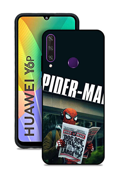 Tolwak غطاء حماية لهاتف هواوي Y6p سبايدرمان يقرأ صحيفة