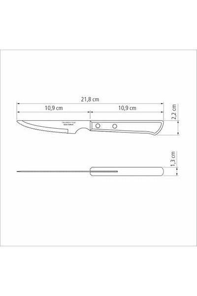 Mena Rise Veloreashop 21109/694 Steak Knife Khv 10 cm 6 Pcs Blister 1136113