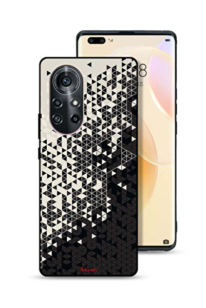 Tolwak غطاء حماية لهاتف هواوي نوفا 8 برو بنمط مثلث فني رقمي