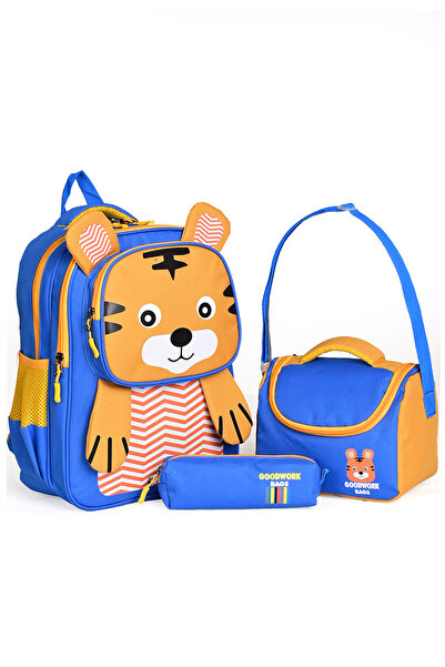 Wander Σετ τσάντα δημοτικού 3 τεμαχίων με σχέδιο Tiger – (ΣΧΟΛΙΚΗ ΤΣΑΝΤΑ ΜΕΣΗ...