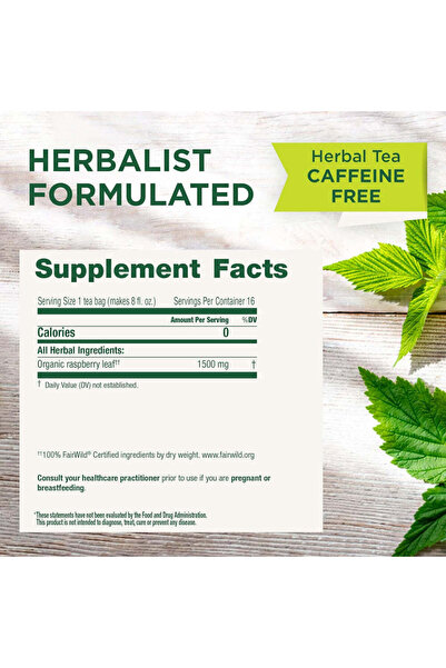 TRADITIONAL MEDICINALS شاي أوراق التوت البري الطبي التقليدي، 16 كيس شاي: 00067