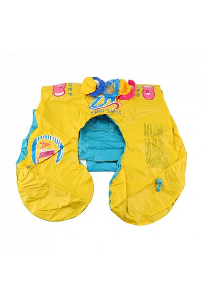 Ikonka Double inflatable ring mother and child 83x60cm Yellow