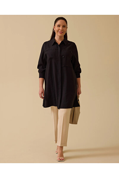 Gala-Xi Large Size Embroidery Detailed Tunic