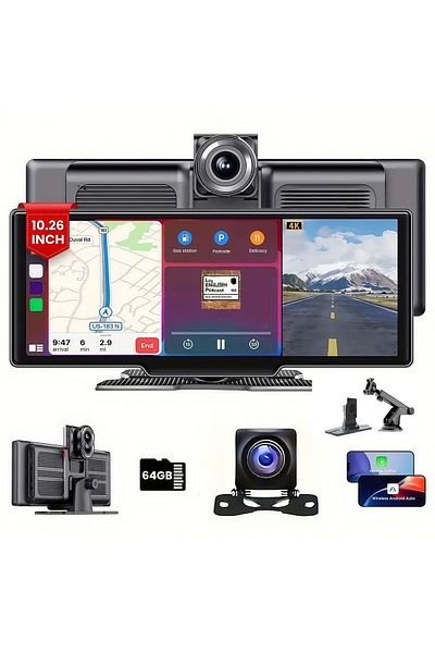 OEM Navigatie Auto Universala 4k Display touchscreen compatibila cu Apple Carplay si Android Auto