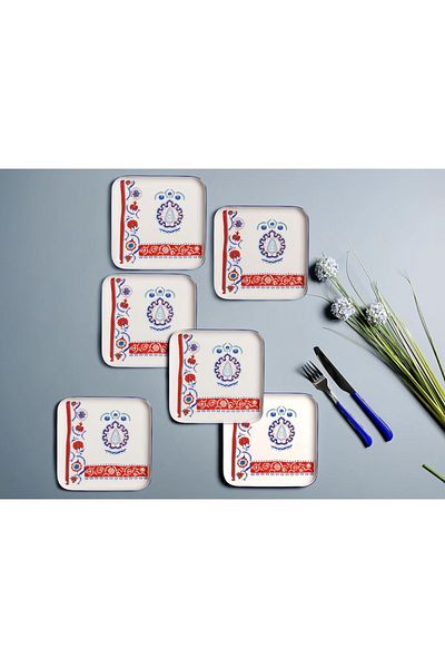 Porland Cake Set for 6 People 18X18Cm