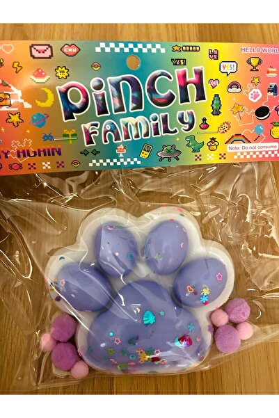 Twins Stars 1 Adet Kedi Patisi Squishy Oyuncağı Sukuşi (Büyük Boy) 13cm