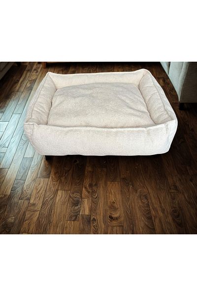 Shadow Size Shadow Premium Cat and Dog Bed Furry Fabric Soft Silicone Filled Washable