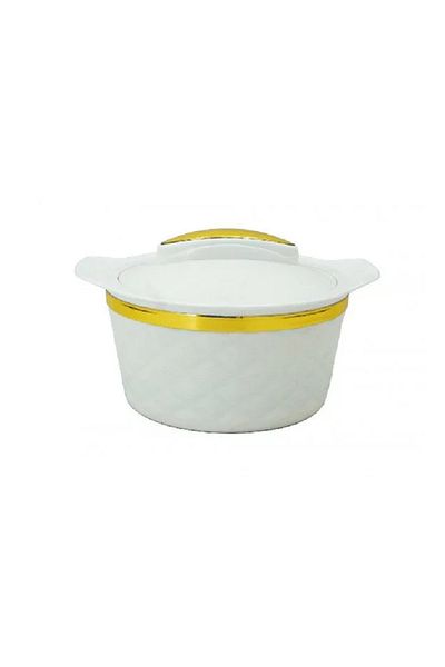 rexa White and gold food container