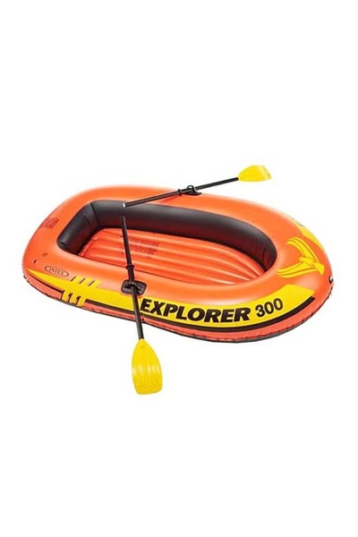 Intex Explorer 300 Inflatable Boat Set For 3 Person 211 x 117 x 41cm