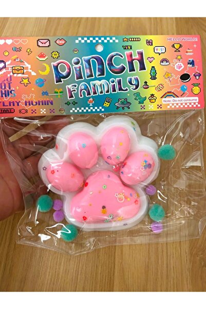 Twins Stars 1 Adet Kedi Patisi Squishy Oyuncağı Sukuşi (Büyük Boy) 10cm