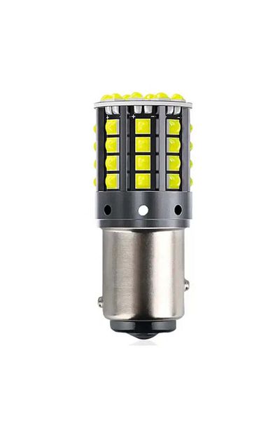 divendi-ro Set 2 becuri LED auto 1156 cu 44 LED-uri SMD, Canbus, 12V, 6000K, lumină albă
