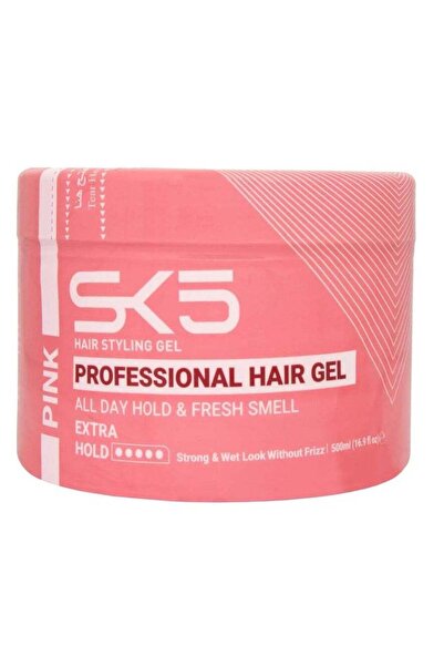 SK5 Pink Styling Gel 500ml - Lightweight & Non-Sticky