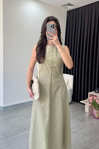 ECEMİ Alura Pens Detail Mint Dress