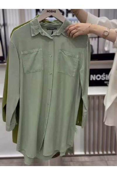 NOSHE Women's Double Pocket Soft Textured Fabric Tunic