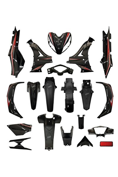 GMS EMİN MOTOR Kuba Ege Cup 100 Kaporta Seti Siyah