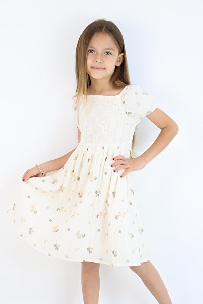 MiaBaby Lacy Muslin Dress