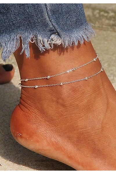 M Miel Women's Double Combination Anklet