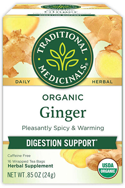 TRADITIONAL MEDICINALS شاي الزنجبيل الطبي التقليدي، 16 كيس شاي