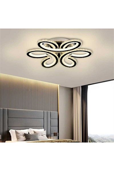 Sueva Crystal LED Chandelier with 2.4G wifi Remote Control, light/cold/warm/neutral, adjustable intensity