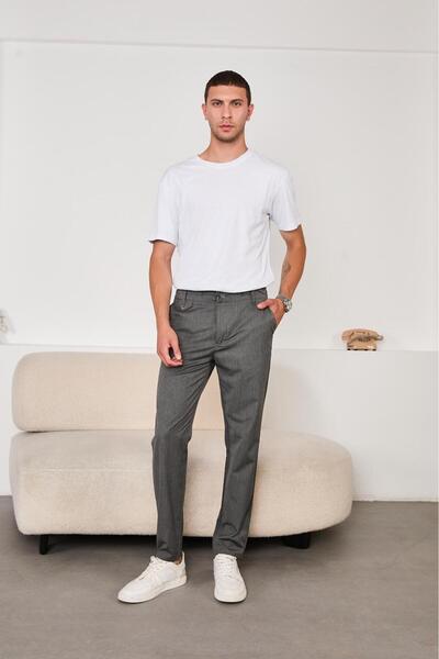 HA-KA GİYİM Men's New Season Jogger Pants Regular Fit Jogger Pants with Flap Button Detail