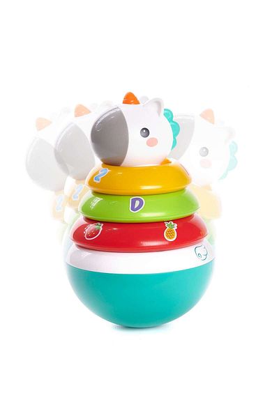 OEM M.Toys Educational Pyramid, Unicorn, Multicolor, 17x11x11cm, for Children 3M+