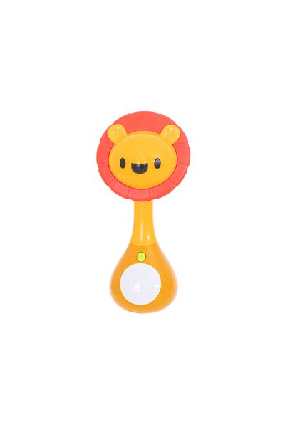 Hola Lion teething toy with sounds and lights to soothe baby