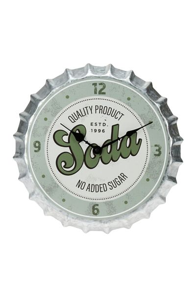 Excellent SODA 35 cm designer metal wall clock