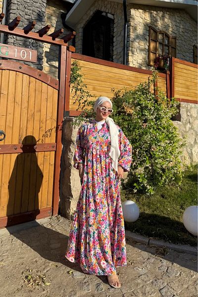 lurex moda Colorful Viscose Dress