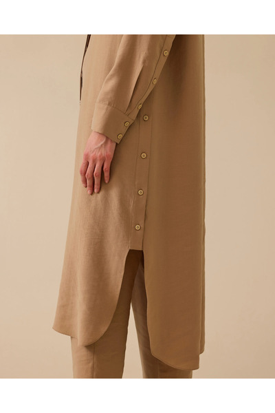 SCL Дълга туника с детайли и странични копчета