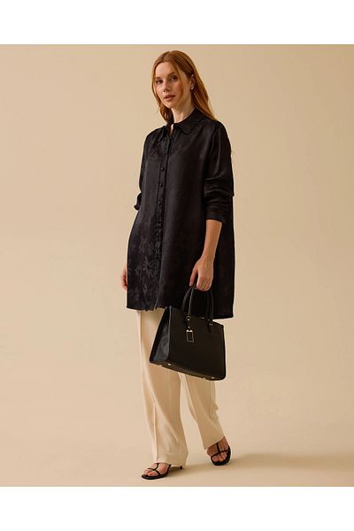 SCL Shiny Textured Bead Detailed Tunic