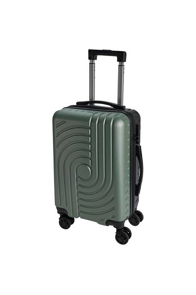Excellent Travel suitcase 55 x 33 cm green / gray