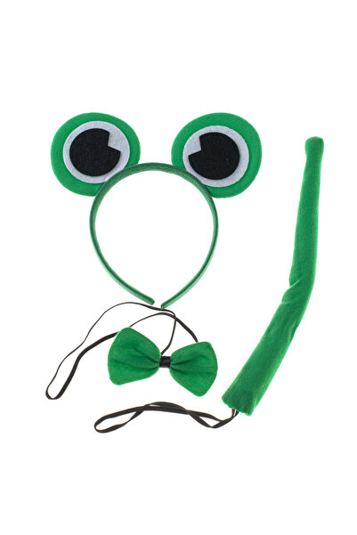kik Set costumatie Broscuta, bentita, papion, coada, verde