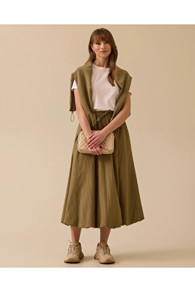 SCL Bağcık Detaylı Balon Etek