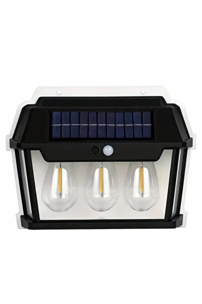 divendi-ro Lampă solară de perete cu 3 becuri LED, 3 moduri de funcționare, 3...