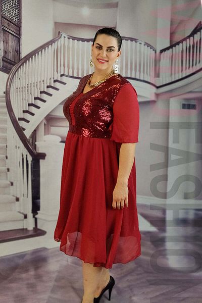 WildFashion Elegant evening dress with sequins and veil A768-81111