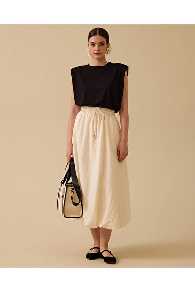 SCL Bağcık Detaylı Balon Etek
