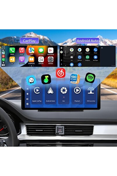 OEM Navigatie Auto Universala 4k Display touchscreen compatibila cu Apple Carplay si Android Auto