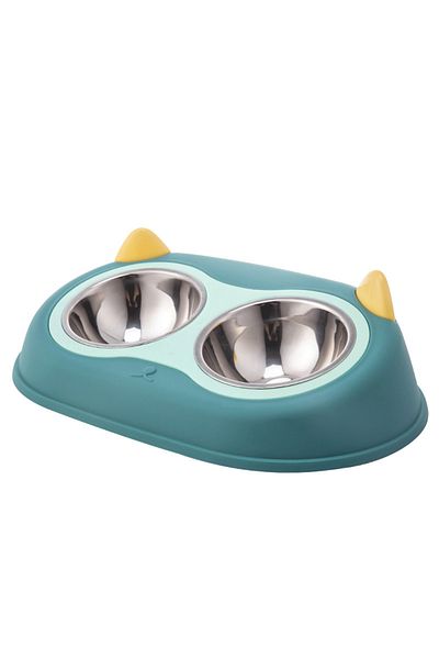 FizioTab Castron cu 2 boluri FizioTab® si 2 Pungi Igienice, pentru Pisici si Caini de talie Mica, pentru Man