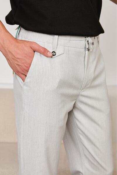 HA-KA GİYİM Men's New Season Jogger Pants Regular Fit Jogger Pants with Flap Button Detail