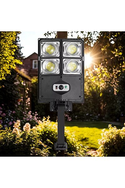 NEXTLY Lampa solara stradala de exterior cu telecomanda NEXTLY, ajustabila, ABS, W789A-2, negru
