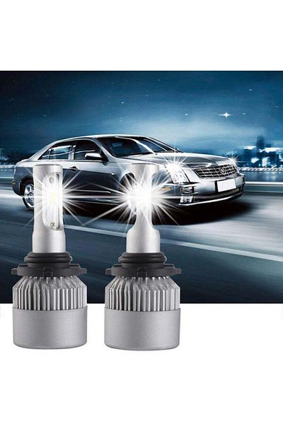 divendi-ro Set of 2 LED Bulbs Auto H11 C6, 6000K, 36W