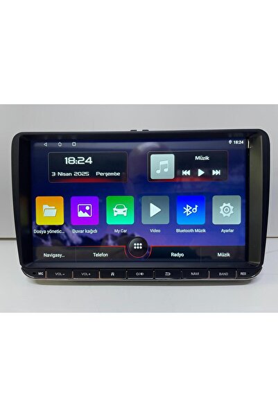 FTH SOUND VOLKSWAGEN UYUMLU MULTİMEDYA TEYP ANDROİD 15 2-32 GB CAR PLAY FANLI AHD 4K GERİ GÖRÜŞ KAMERASI