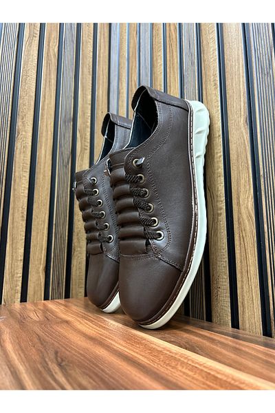 shot night Genuine Leather Ladder Detail Casual Shoes