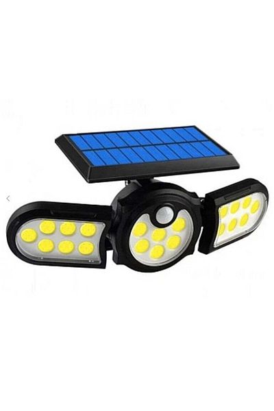 divendi-ro SH-1206B Induction Solar Lamp with Integrated Solar Panel 3 Adjustable Heads