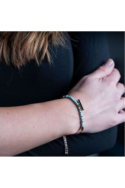 tzachebot Aroma bracelet from the Mediterranean vibes collection Silver, with diffuser for essential oil or perfume